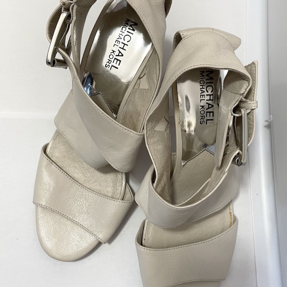 Michael Kors Leather Straps Dress Heels Shoes